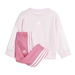 Adidas Baby BOS French Terry Sweatshirt & Jogging Bottoms / Pink/White